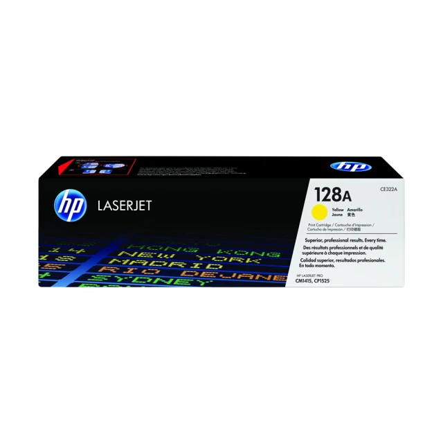 HP 惠普 128A LaserJet 黃色原廠碳粉匣(CE