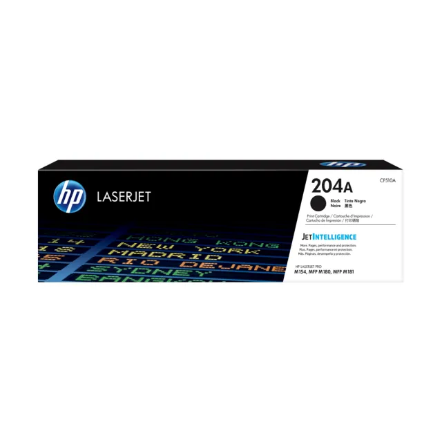 【HP 惠普】204A LaserJet 黑色原廠碳粉匣(CF510A)