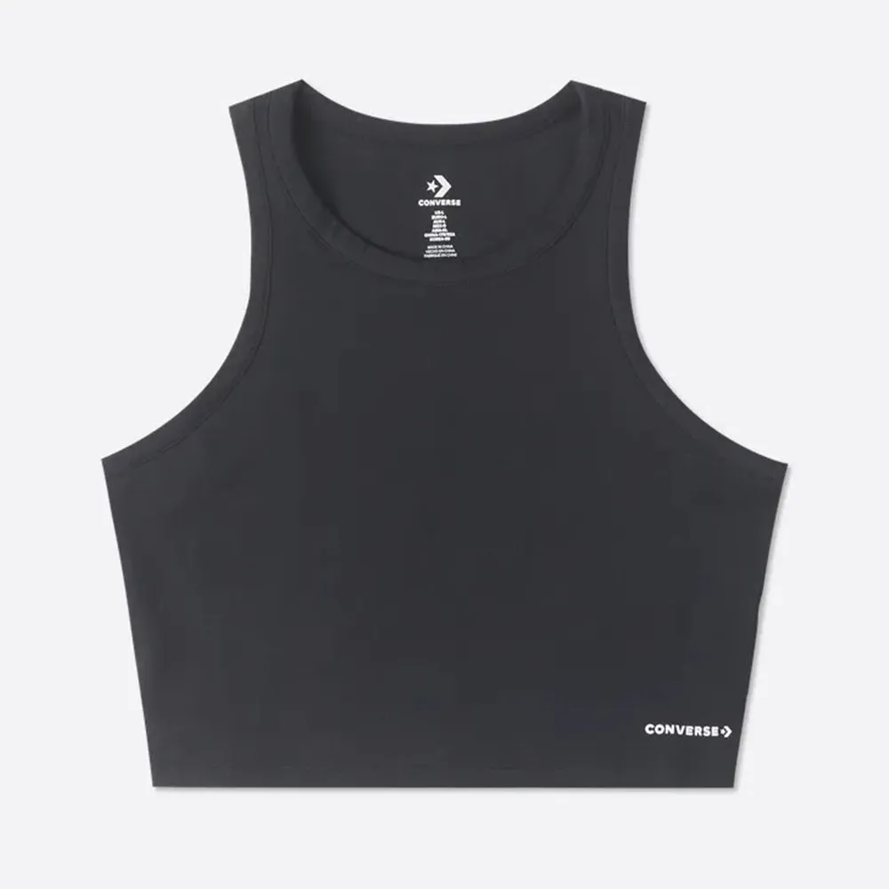 【CONVERSE】WORDMARK KNIT TANK TOP 背心 女 黑色(10026502-A01)