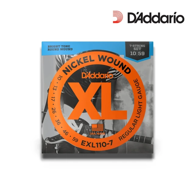 【DAddarop】原廠美國製造 七弦專用 鍍鎳鋼電吉他弦 10-59／EXL110-7(吉他弦 Strings 琴弦 結他弦)