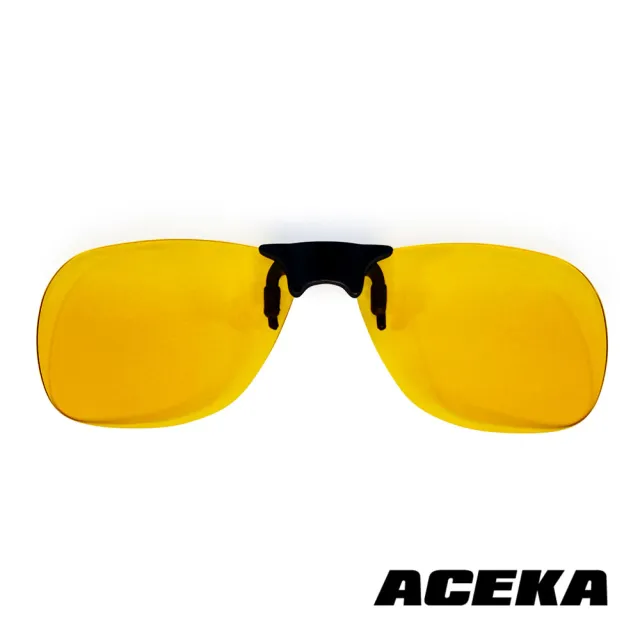 【ACEKA】俐落方形光輝黃磁吸式夾片(METRO 夾式系列)