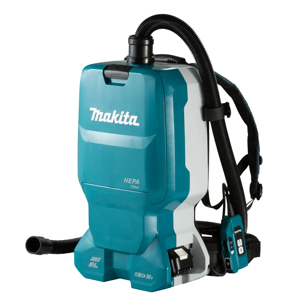 【MAKITA 牧田】DVC665ZX3 18V+18V無刷背負吸塵器 單主機 無電池 無充電器(DVC665ZX3)