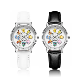 【POKEMON 精靈寶可夢】寶可夢錶盤防水夜光指針石英錶(兒童 學生 手錶 皮卡丘)