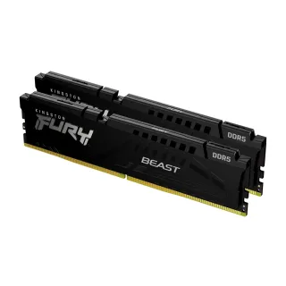 【Kingston 金士頓】FURY Beast EXPO DDR5 64GB 2x32GB 6000MT/s Kit of 2 記憶體 黑(KF560C30BBEK2-64)