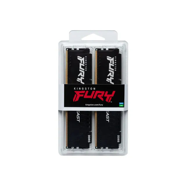 【Kingston 金士頓】FURY Beast EXPO DDR5 64GB 2x32GB 6000MT/s Kit of 2 記憶體 黑(KF560C30BBEK2-64)