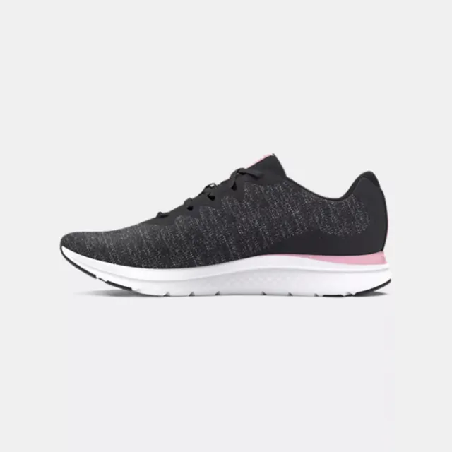 【UNDER ARMOUR】慢跑鞋 女鞋 運動鞋 緩震 UA W Charged Impulse 3 Knit 黑粉 3026686104(445)