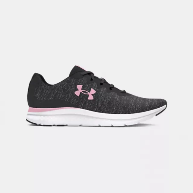 【UNDER ARMOUR】慢跑鞋 女鞋 運動鞋 緩震 UA W Charged Impulse 3 Knit 黑粉 3026686104(445)