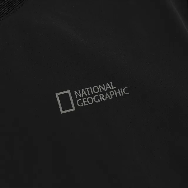 【National Geographic 國家地理】男女同款 URBAN AIRDOT 短袖上衣 - 炭黑色(高透氣/輕量化/男女同款)