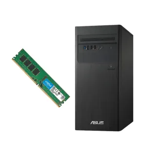 【ASUS 華碩】+8G記憶體組★i5十核文書電腦(H-S500TE/i5-13400/8G/1TB+256G SSD/W11)