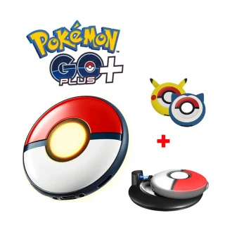 【POKEMON 精靈寶可夢】Pokemon GO Plus +寶可夢睡眠精靈球+果凍套+充電座(日版)