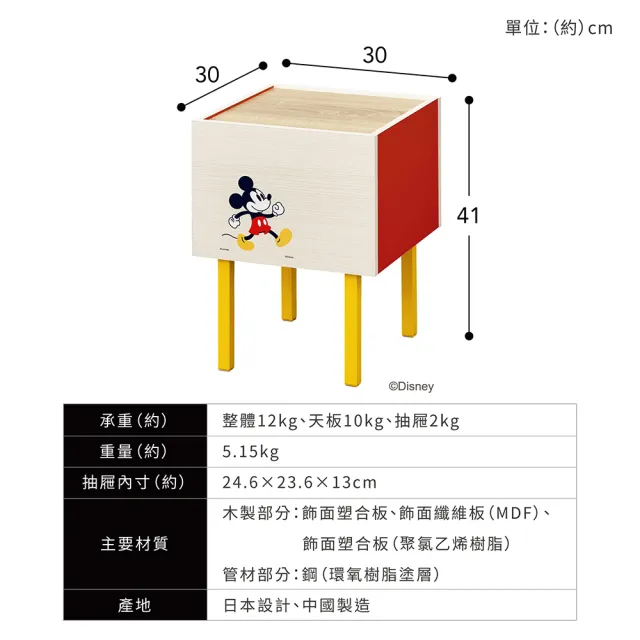 【IRIS】迪士尼系列 木質邊桌WST-300(迪士尼家具 邊桌 小桌子 矮桌 小矮櫃 櫃子)