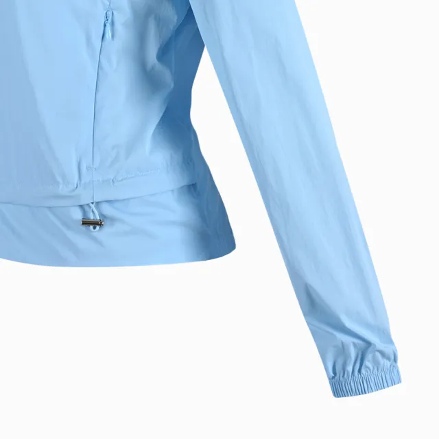 【PING】女款沖孔防曬抗UV高爾夫薄風衣外套-水藍(GOLF/高爾夫/RC24115-53)