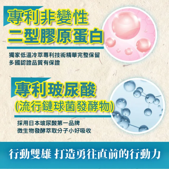 【日本味王】行動對策荷蘭專利二型膠原蛋白30粒X5盒(葡萄糖胺、MSM、軟骨素、玻尿酸)