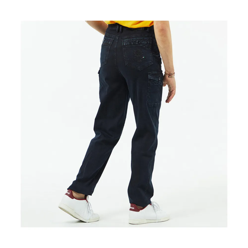 【NST JEANS】夏天的多口袋工作褲 中高腰寬版牛仔男褲 台製(005-67407)