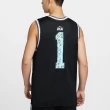 【NIKE 耐吉】球衣 DNA ”CHBL” Jersey 男款 黑 藍 速乾 網眼 運動 籃球 背心(HF6136-010)