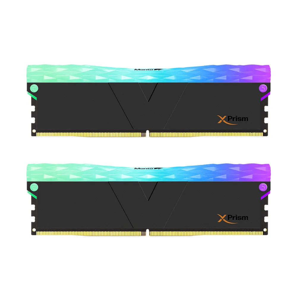 【v-color】MANTA XPRISM RGB DDR5 6400 96GB kit 48GBx2(桌上型超頻記憶體)