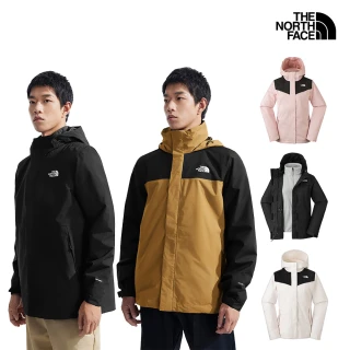 【The North Face 官方旗艦】防水透氣保暖連帽三合一外套-內搭羽絨款(多款任選)