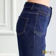 【MON’S】丹寧雙貼袋修身美型微喇叭褲