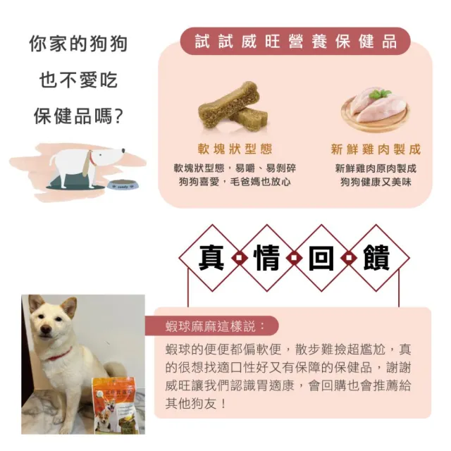 【WeWant 威旺】胃適康犬用保健品 30粒/罐 腸胃道消化配方(狗狗保健、狗狗腸胃消化、狗狗營養補給)