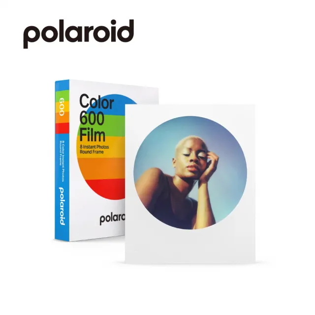 【Polaroid 寶麗來】600型 彩色圓框相紙(D6F3)