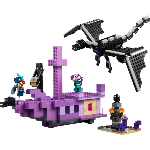 【LEGO 樂高】Minecraft 21264 終界龍和終界船(The Ender Dragon and End Ship 麥塊 禮物)