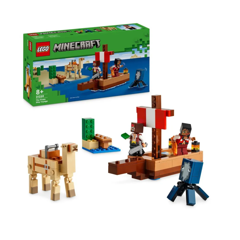 【LEGO 樂高】Minecraft 21259 海盜船之旅(The Pirate Ship Voyage 麥塊 禮物 積木玩具)