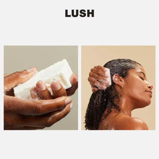 【LUSH 嵐舒】椰子洗護皂 100g(洗護皂/滋潤/護髮/洗髮)