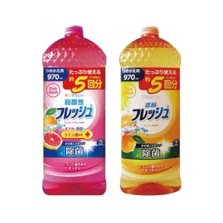 【第一石鹼】日本 弱酸性濃縮洗碗精補充瓶 970ml