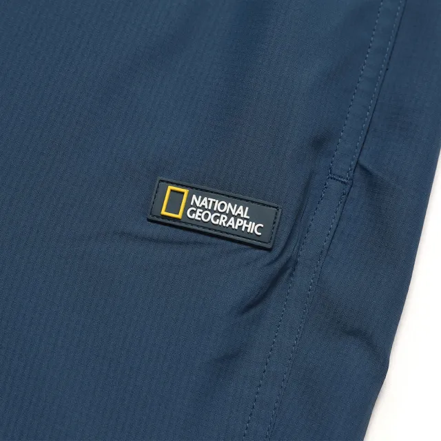 【National Geographic 國家地理官方旗艦】男裝 抽繩短褲 - 藍色(男短褲/休閒)
