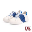 【DK 高博士】可愛撞色環扣休閒氣墊女鞋 共3色(黃色/藍色/黑色)