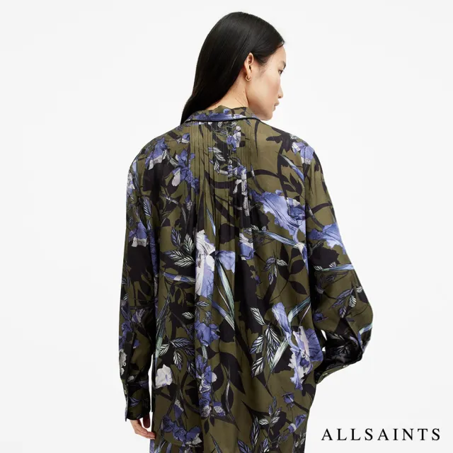 【ALLSAINTS】EVE BATU 人造絲寬鬆印花襯衫 W010PA(舒適版型)