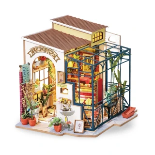 【Robotime】G145 艾蜜莉的花店迷你屋-3D木質益智模型(公司貨)