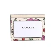 【COACH】PVC印花拼接真皮一片式證件票卡夾(昆蟲彩印)