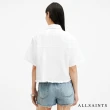 【ALLSAINTS】TOVE 短版寬鬆牛仔短袖襯衫-白 W113PA(寬鬆版型)