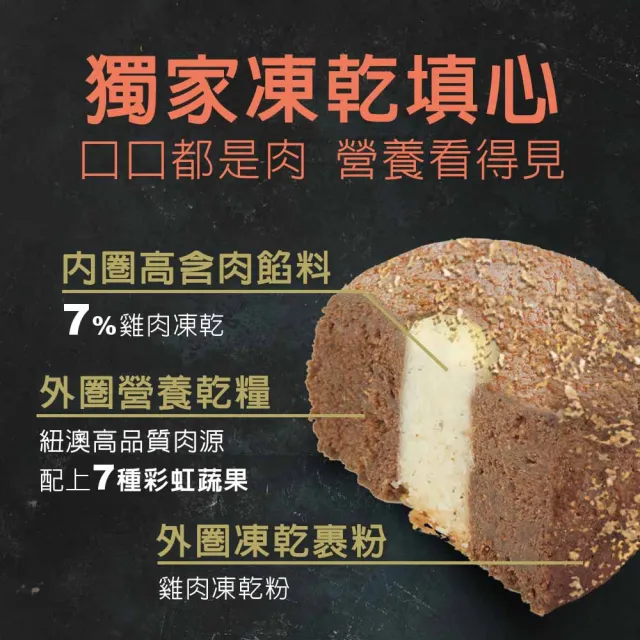 【TAPAZO 特百滋】凍乾填心糧-成幼貓低敏鮮雞配方 2磅(貓飼料 貓乾糧 成貓 幼貓 低敏)