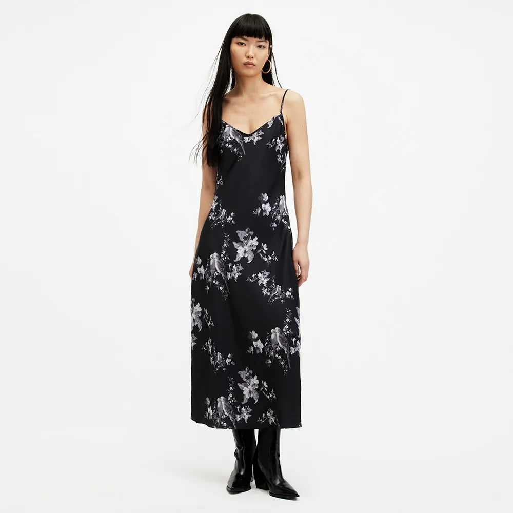 【ALLSAINTS】BRYONY IONA 花卉印花中長版洋裝 W321DA(常規版型)