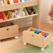 【IRIS】兒童玩具繪本收納架-附推車 STHR-13(兒童玩具/兒童書架/收納推車/書櫃/玩具收納/繪本收納)