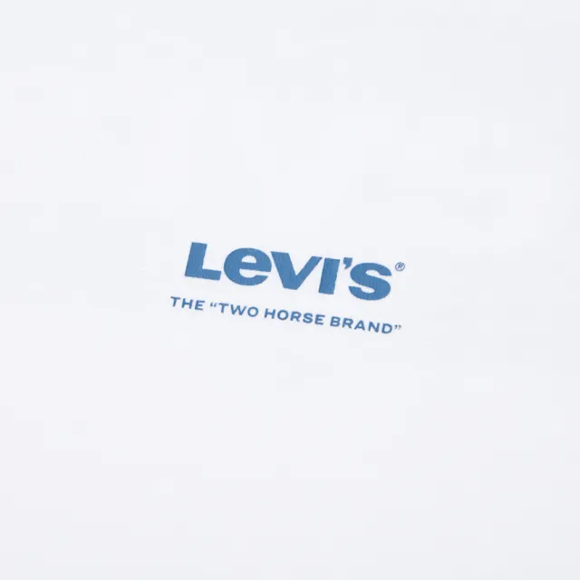 【LEVIS 官方旗艦】男女同款 前後LOGO短袖Tee / 190G舒適面料 熱賣單品 000S5-0000