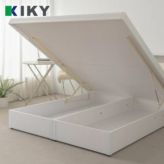 【KIKY】小宮本附插座收納二件床組 雙人5尺(床頭片+掀床底)