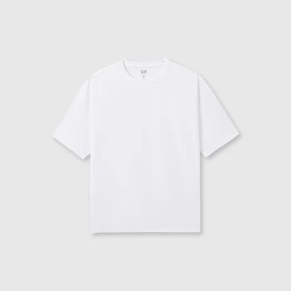 【GAP】女裝 Logo圓領短袖T恤-白色(476718)