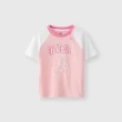 【GAP】女幼童裝 Logo純棉小熊印花圓領短袖T恤-粉色(467758)