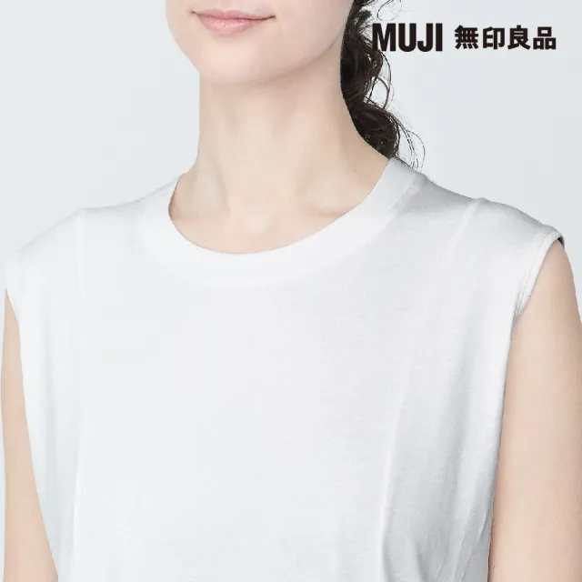 【MUJI 無印良品】女棉混天竺無袖洋裝(共3色)