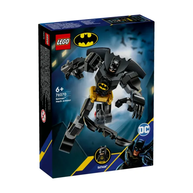 【LEGO 樂高】DC超級英雄系列 76270 蝙蝠俠機甲(Batman Mech Armor 機器人模型 禮物)