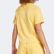 【adidas 愛迪達】M Z.N.E. TEE 女款 黃色 運動 休閒 基本款 LOGO 休閒 上衣 短袖 IS3932