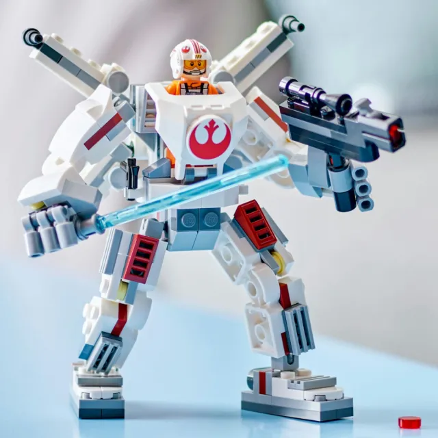 【LEGO 樂高】星際大戰系列 75390 路克天行者X翼機甲(Luke Skywalker X-Wing Mech 星際玩具 禮物)