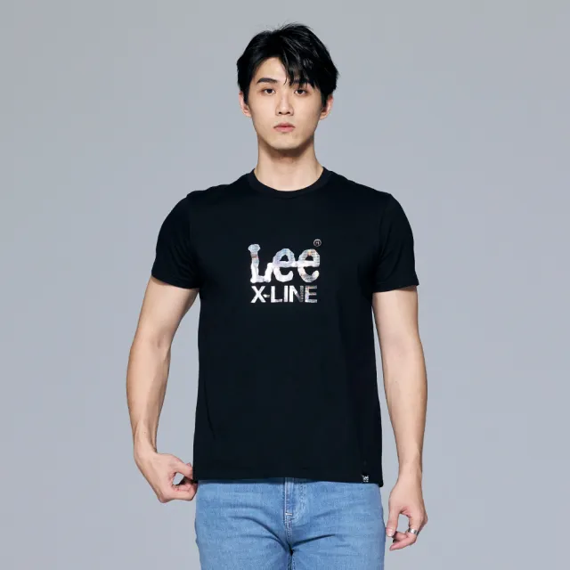 【Lee 官方旗艦】男裝 短袖T恤 / 胸前閃色 系列LOGO印花 共2色 標準版型(LB302011K11 / LB302011K14)