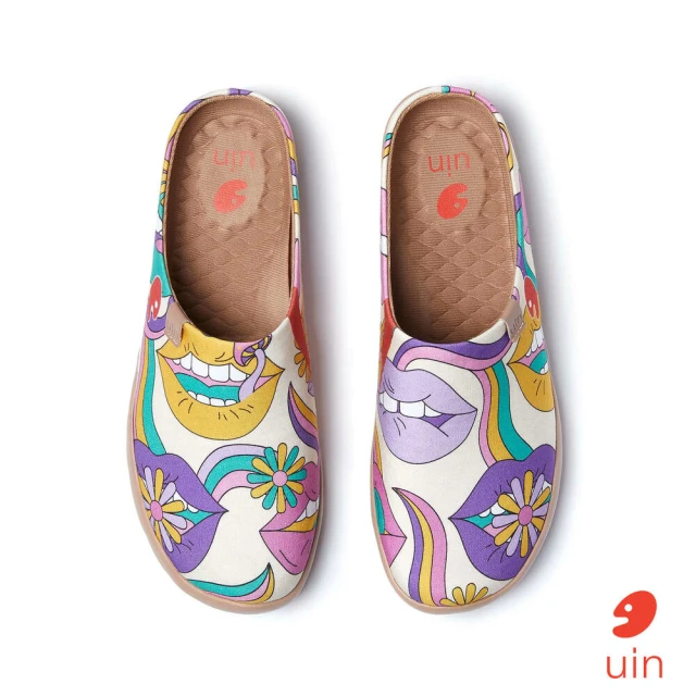 uin 西班牙原創設計 女鞋 耀斑之光彩繪休閒鞋W10114