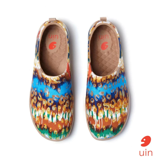 uin 西班牙原創設計 女鞋 半包鞋 半拖鞋 保持開心3彩繪