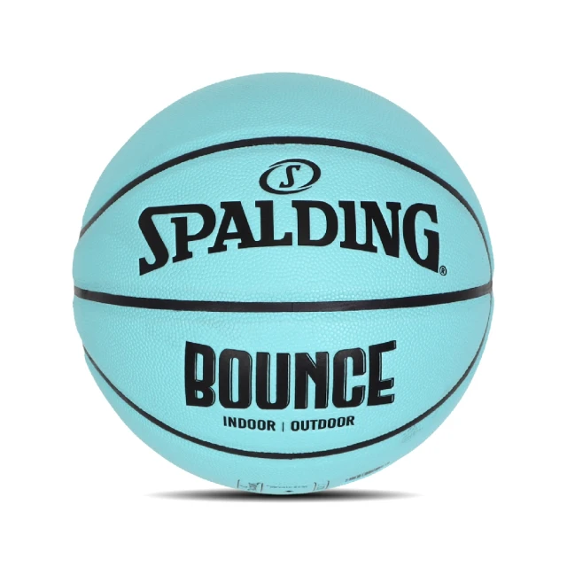 SPALDINGSPALDING 籃球 Bounce In/Outdoor 藍 黑 皮革 室內外適用 7號球(SPB91008)