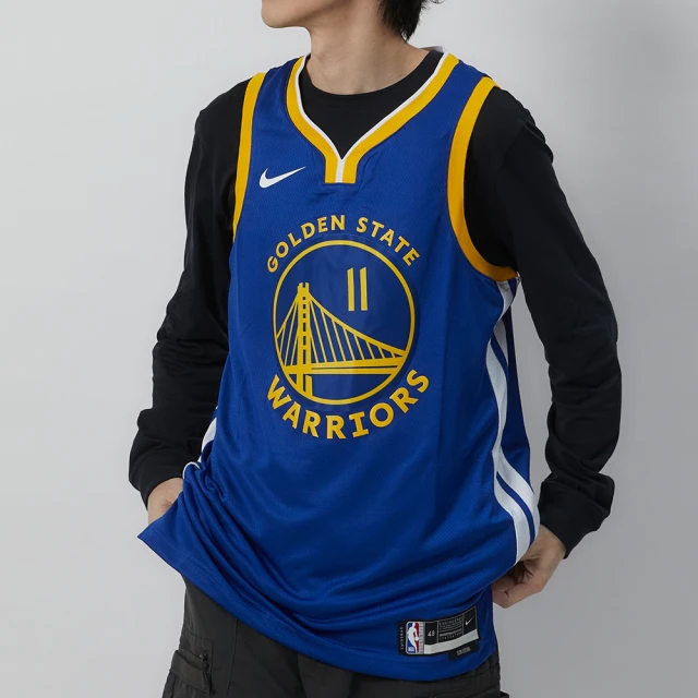 NIKE 耐吉 Dri-FIT NBA 男款 藍色 運動 快乾 排濕 勇士隊 籃球背心 DN2005-402